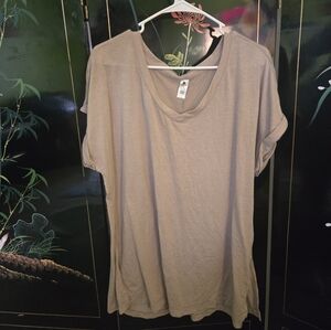 Casual Beige Women's Top